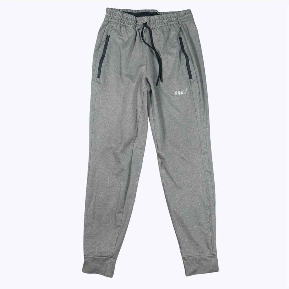 NOBULL Joggers Mens Medium Gray Zip Pockets Cuffed Sweatpants Made USA